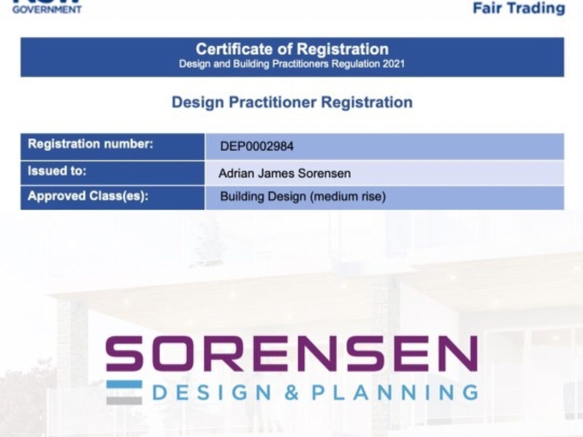 NSW Government Fair Trading - Class 2 Accredited! 