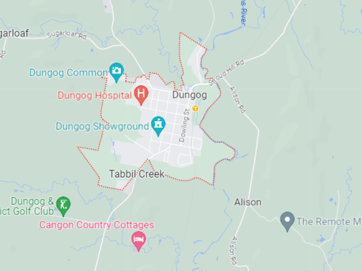 Dungog map