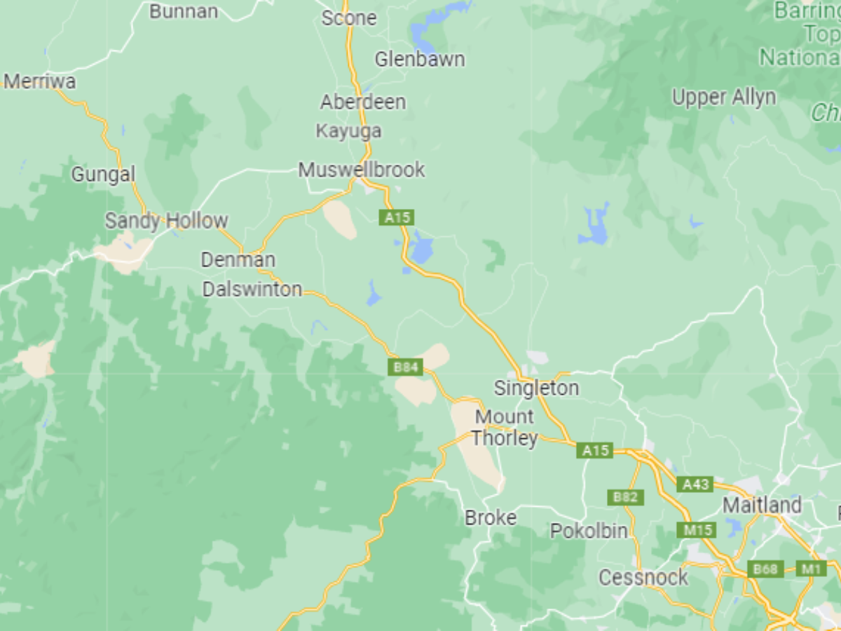 Hunter valley map