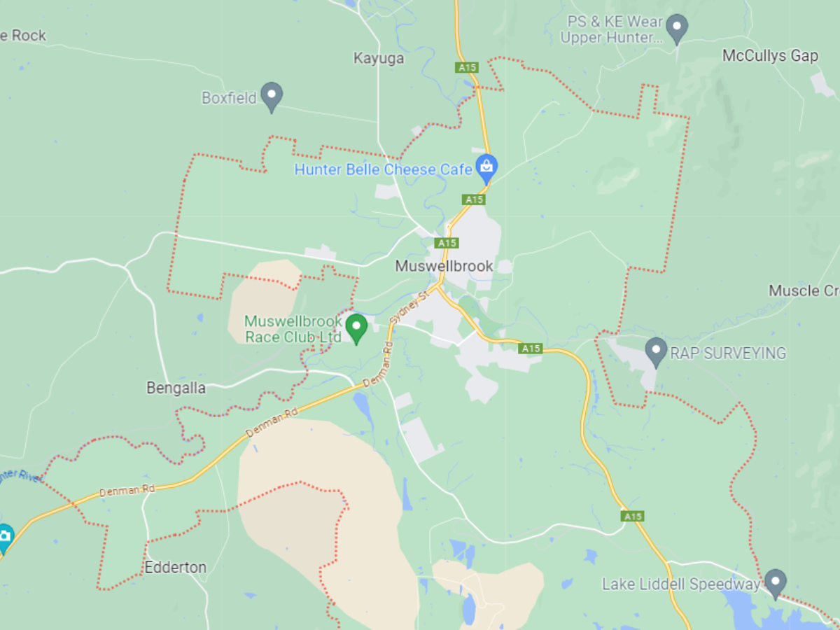 Muswellbrook map